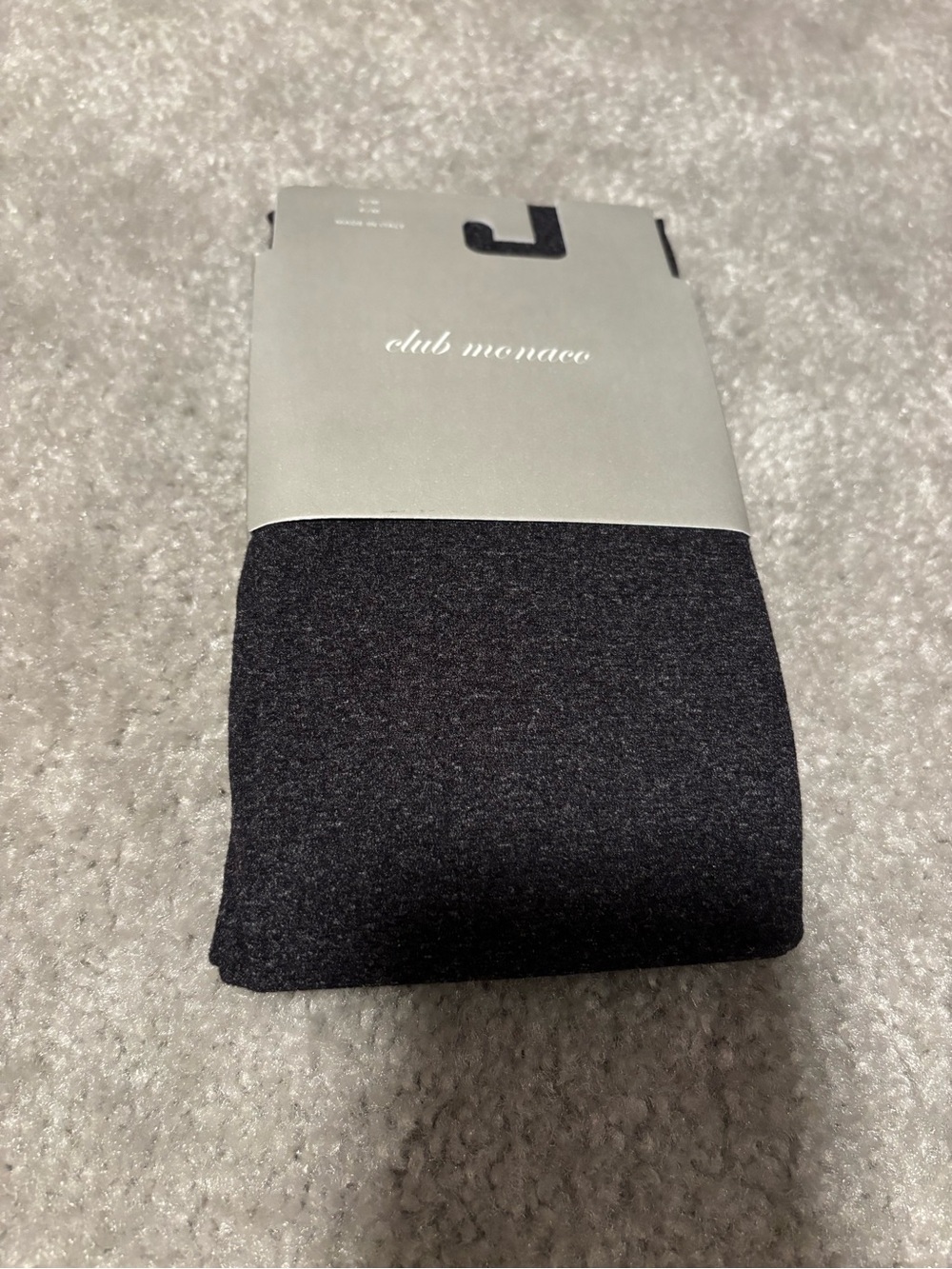 Club Monaco Dark Gray Opaque Stockings